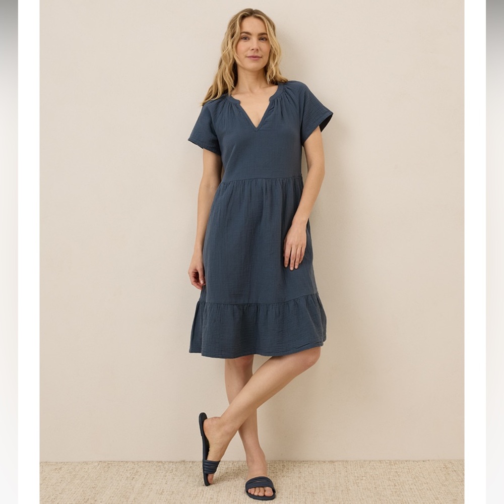 Pact French Navy Coastal Dress